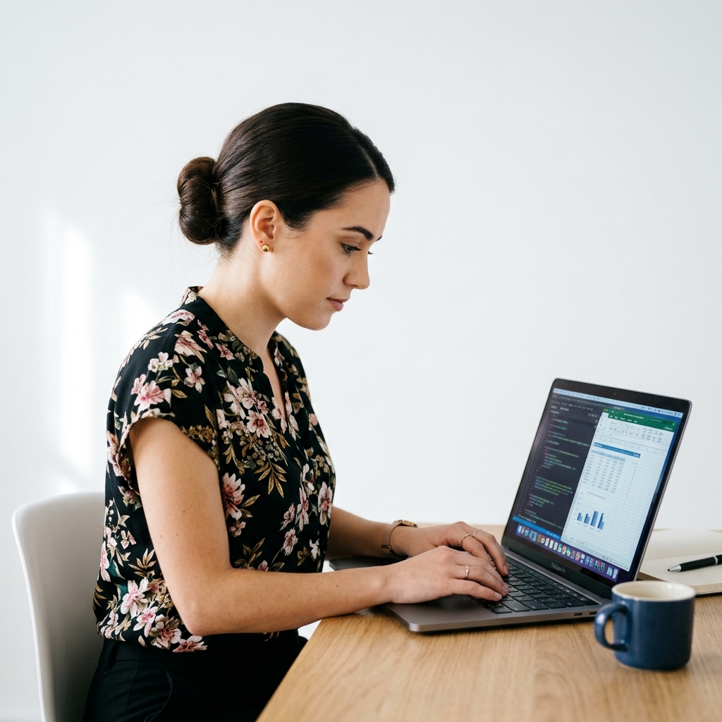 Woman at laptop